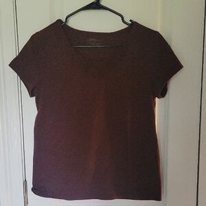 Express Brown Short Sleeve T-Shirt